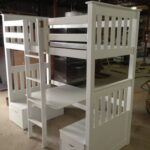 Bunk Bed with Under Table and Bench