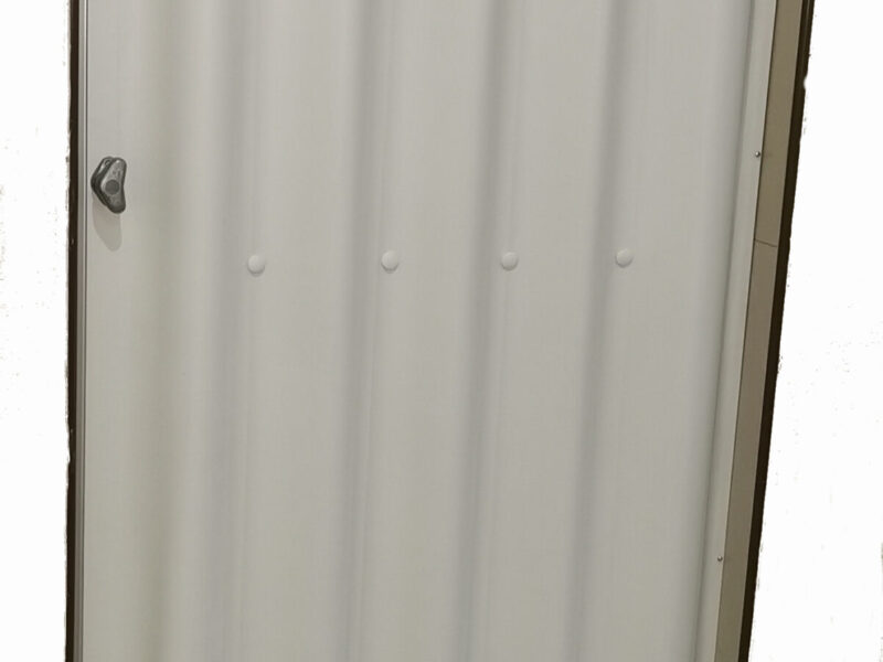 Folding Door-Concertina Type-Vinyl-White-Door that last a lifetime-To Fit openings Height 1980 to 2020mm,Widths 750 to 850 mm only